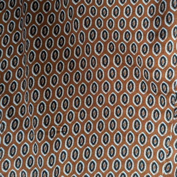 Yessica Rust Patterned Cuffed Flowy Pants Women Size Small - Picture 4 of 7